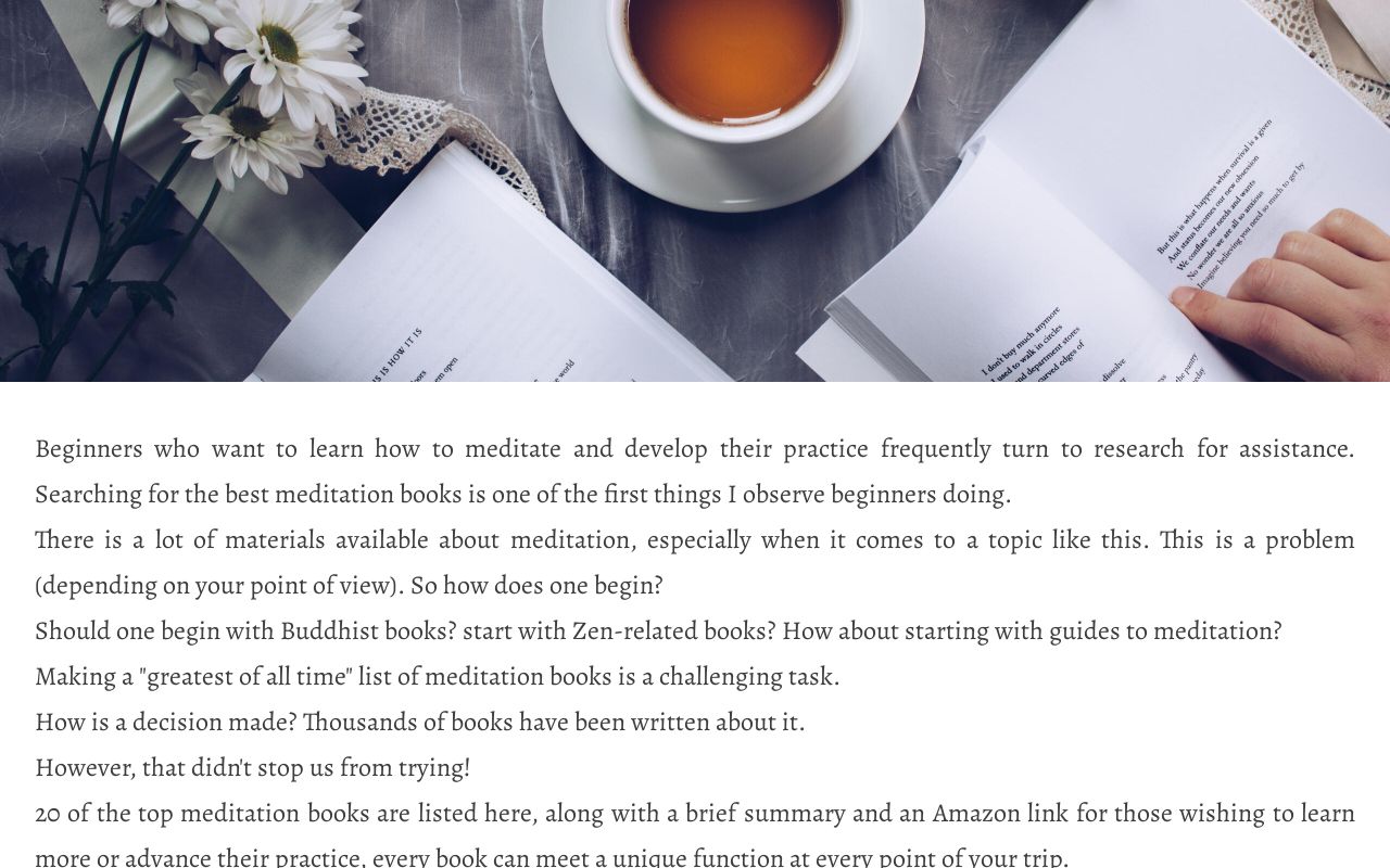 Top 20 Meditation Books